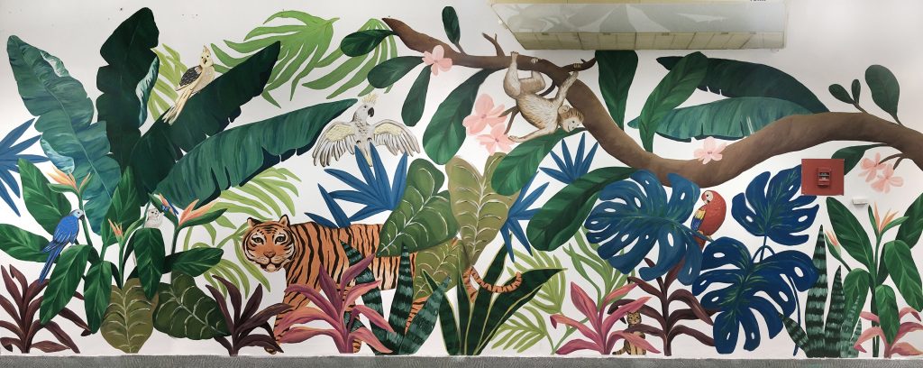 Booth and Partners Jungle Themed Mural 