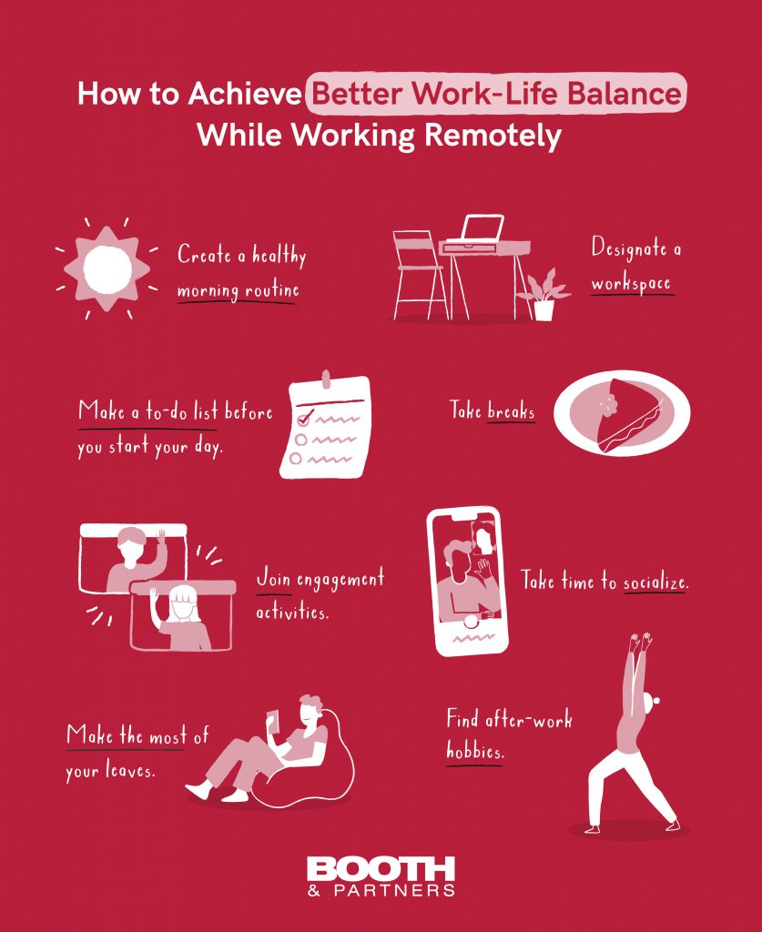 How to maintain a reasonable work-life balance when working from home.