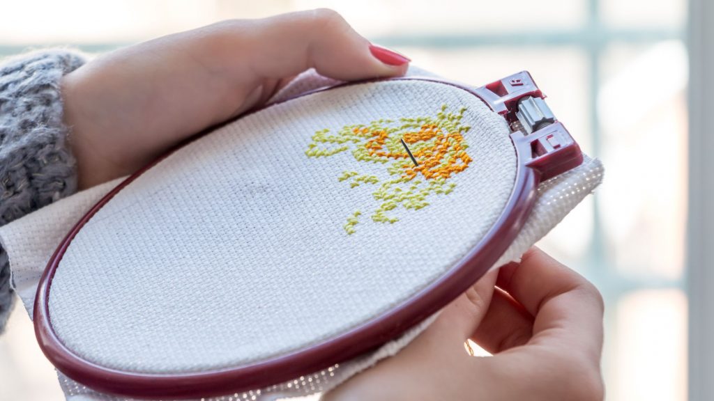 Cross stitch - 5 Work-From-Home Stories from Our B&P Tribe - Blog - Booth & Partners