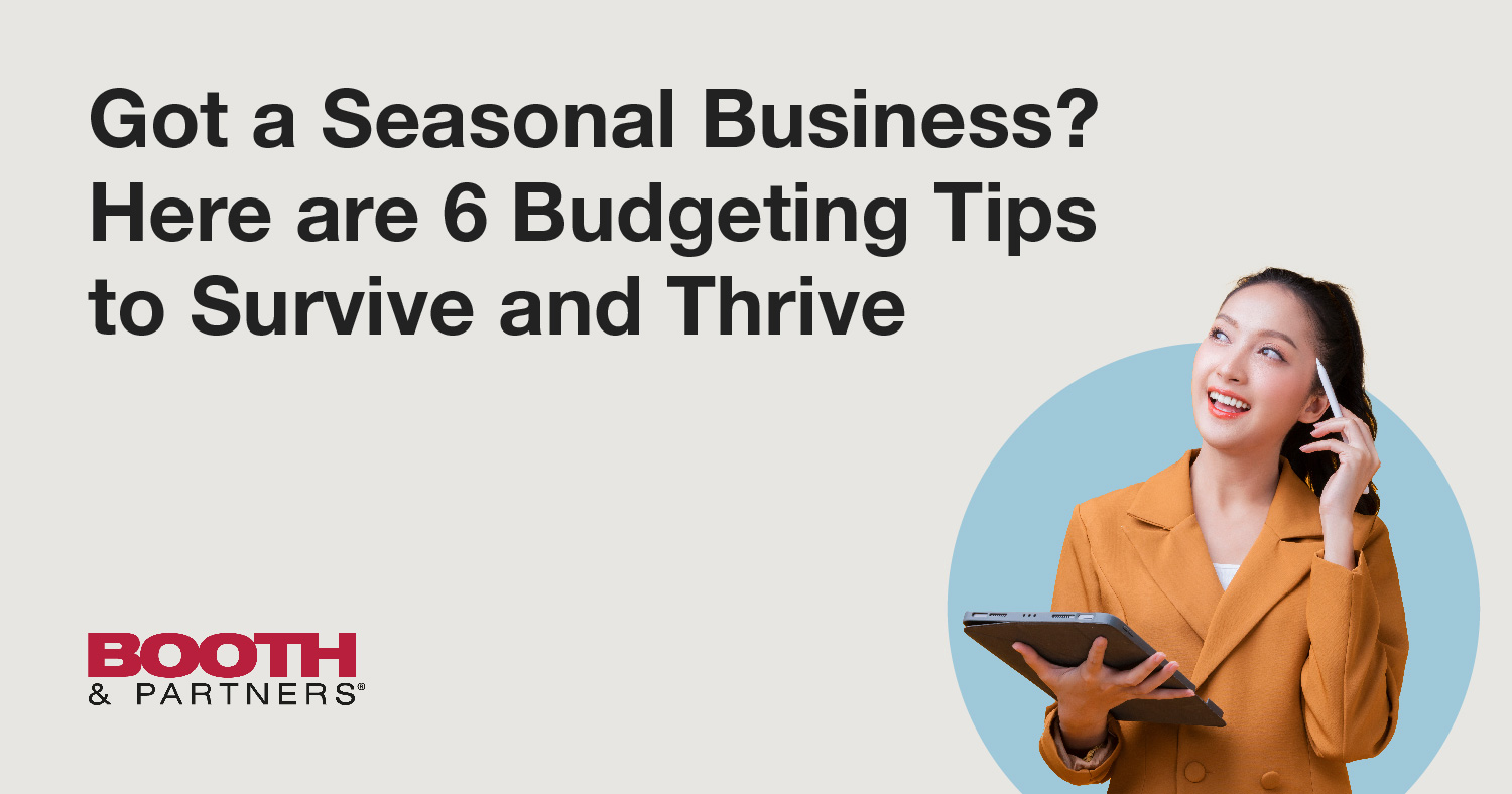 bugeting tips to run a seasonal business