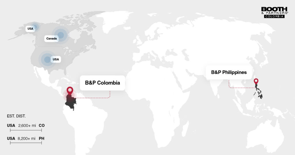 Booth & Partners map