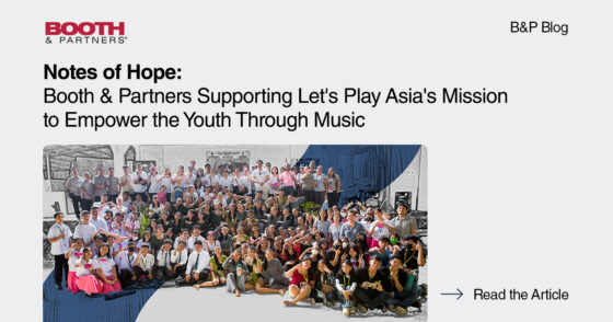 Notes of Hope: Booth & Partners Supporting Let's Play Asia's Mission to Empower the Youth Through Music