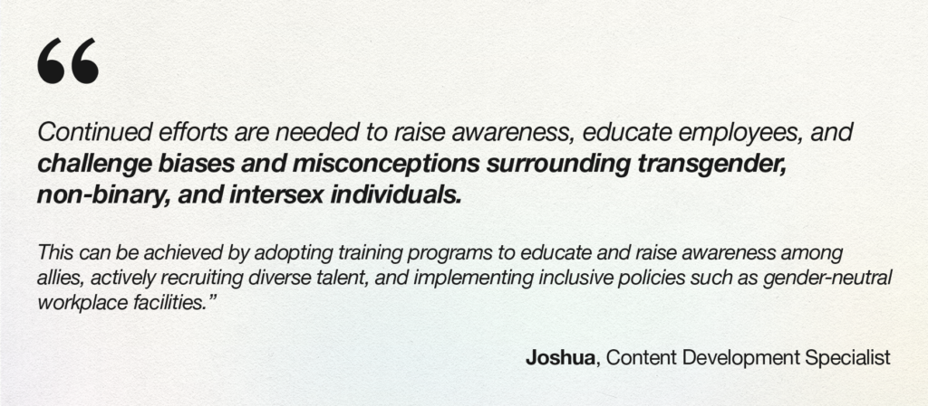 A statement from Joshua, an expert in content development.