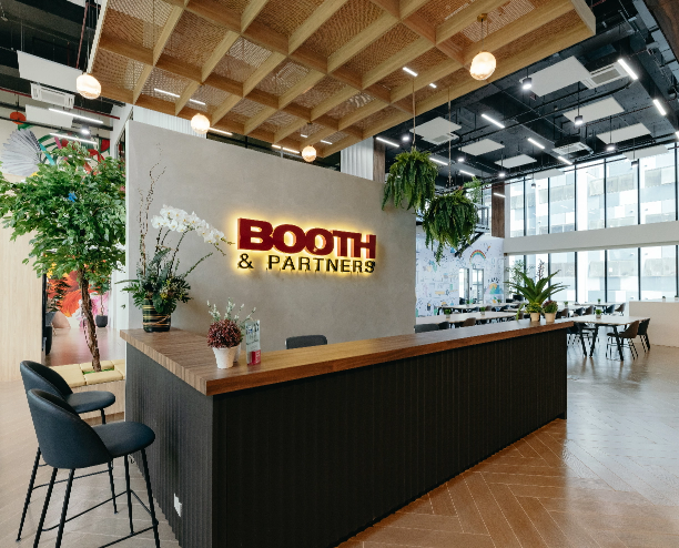 Booth & Partners workspace in Legazpi Village - Reception Desk