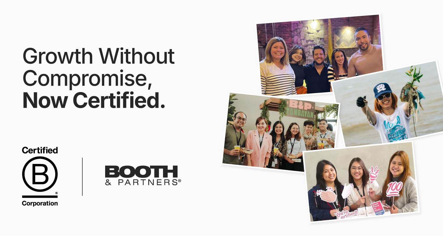 B Corp Certification - Booth is now B Corp Certified!