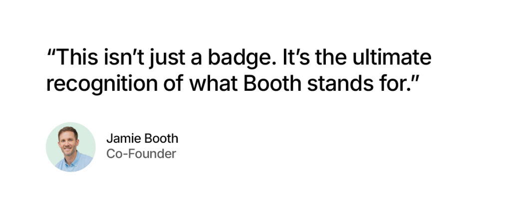 B Corp certified quote from Jamie