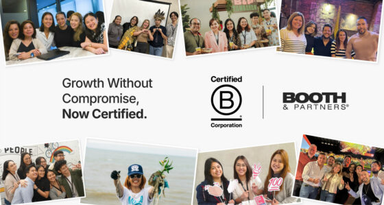 Booth is now B Corp Certified!