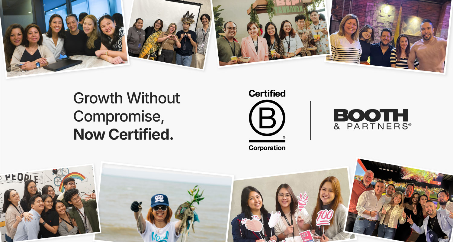 Booth is now B Corp Certified!